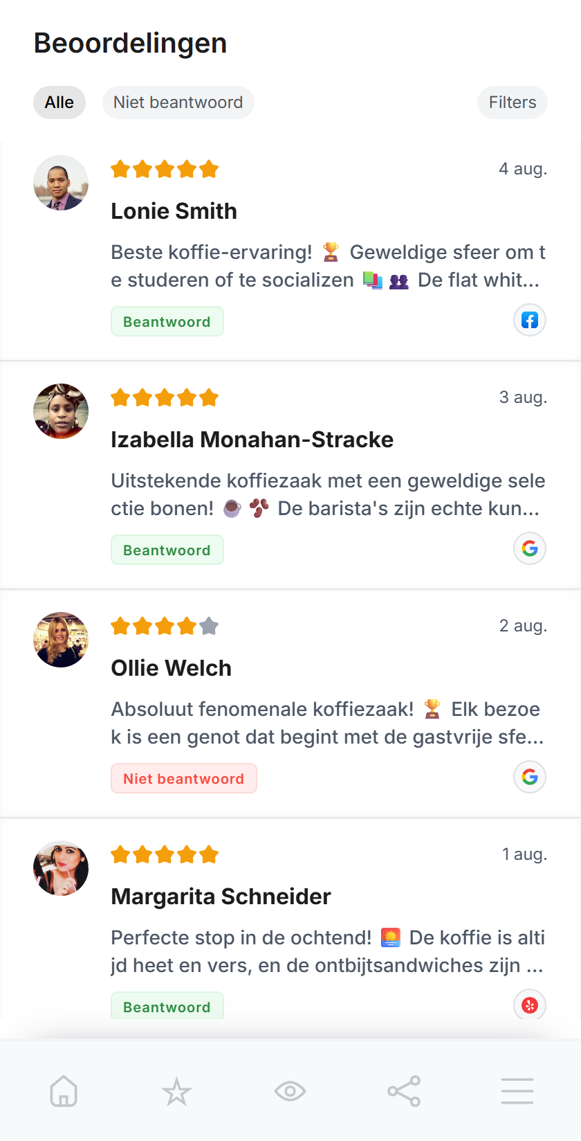 Upstar -Beoordelingen